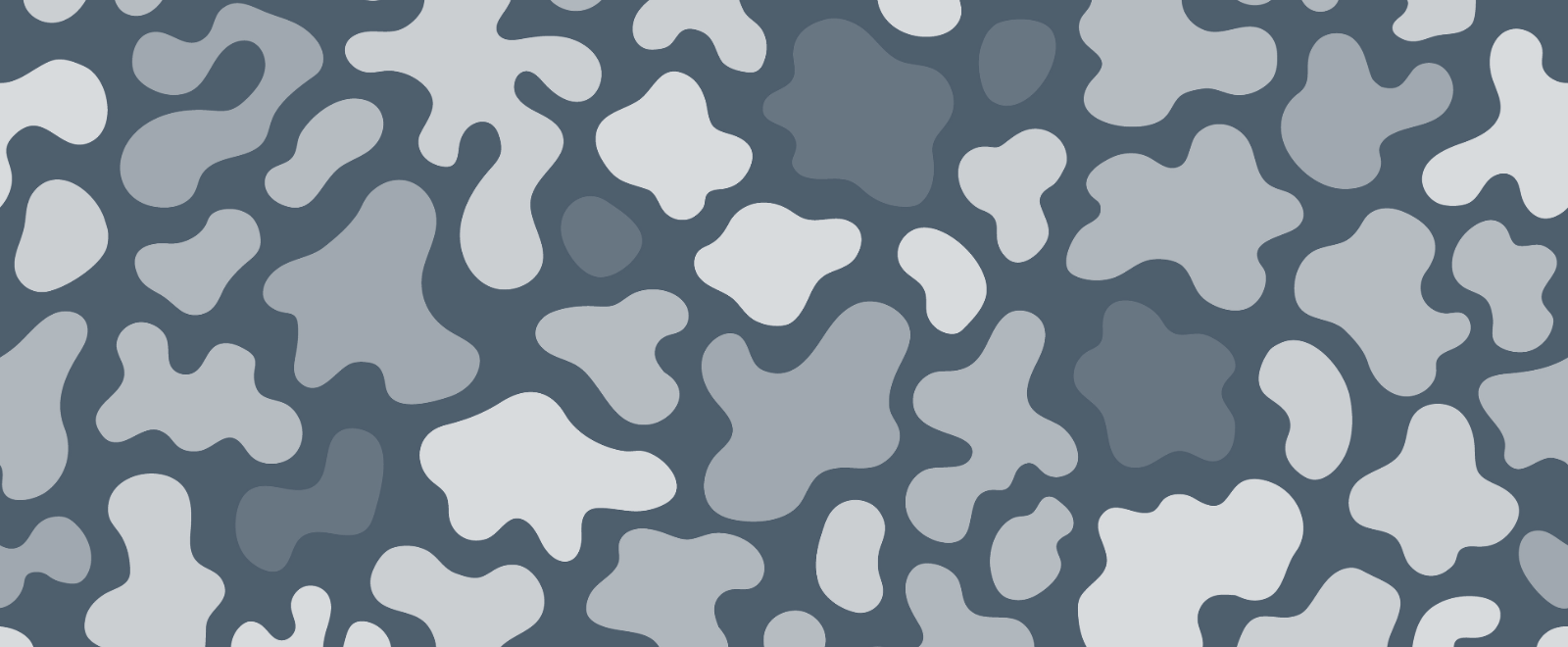 Organic shapes on a blue background in the brand color scheme for Coffee County Bank